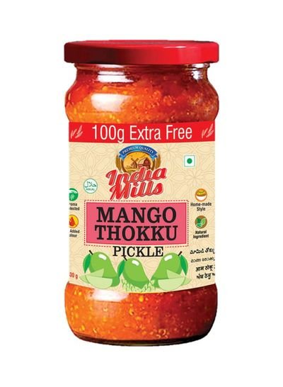 INDIA MILLS Mango Thokku (Shredded Mango) Indian Pickle  400g  Single