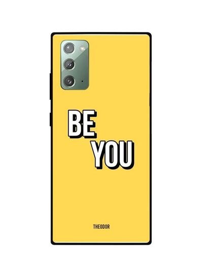 Theodor Be You Printed Case Cover For Samsung Galaxy Note20 Yellow/White/Black