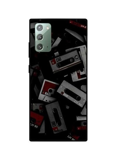 Theodor Cassette Printed Case Cover For Samsung Galaxy Note20 Black/Red/Grey