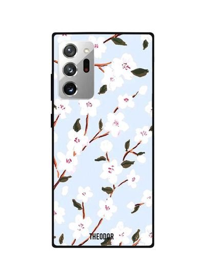 Theodor Floral Printed Case Cover For Samsung Galaxy Note20 Ultra Blue/White/Brown