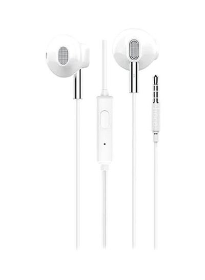 Hoco In-Ear Wired Headphones With Mic White