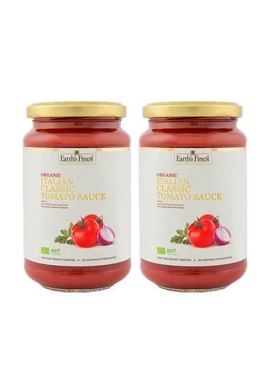 Earth`s Finest Organic Italian Classic Tomato Sauce 680g Pack of 2
