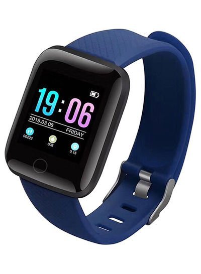 Generic Heart Rate Monitoring Smartwatch Blue