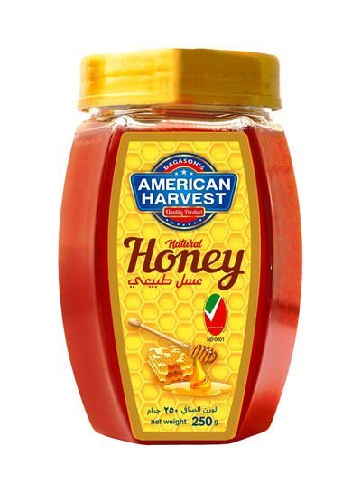 American Harvest Natural Honey Jar 250g  Single