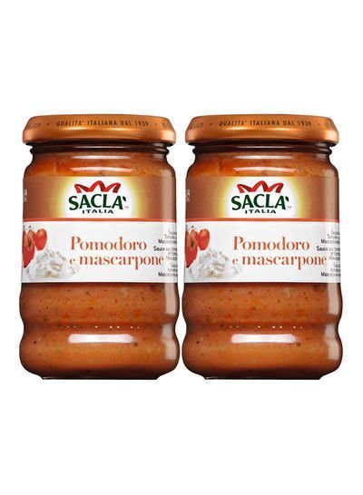 Sacla Italian Tomato And Mascarpone Sauce 380g Pack of 2
