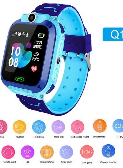 Generic Q12B Kids Intelligent Smartwatch For Android IOS 2G SIM Card Blue