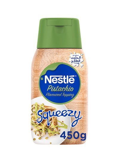 Nestle Pistachio Flavour Squeezy Topping 450g