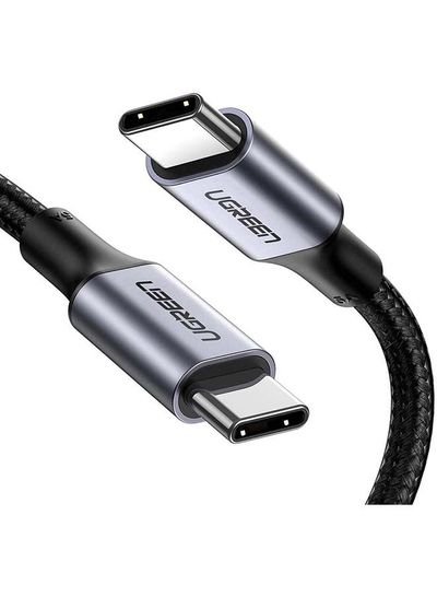 UGREEN USB C Cable, Braided 100W Power Delivery PD Fast charge Cable 20V 5A USB C to USB C 2.0 Cable 1meter black