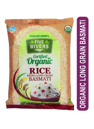 FIVE RIVERS Organic White Basmati Rice 2kg