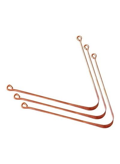 HealthAndYoga Copper Tongue Cleaners Set Of 3 Copper 0cm