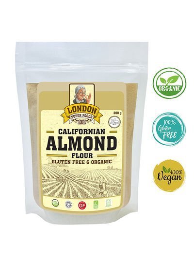 London Super Food Californian Organic Almond Flour Gluten Free 300g