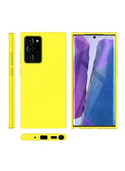 Generic For Samsung Galaxy Note 20 Ultra Back Cover Silicone Case – Yellow Yellow