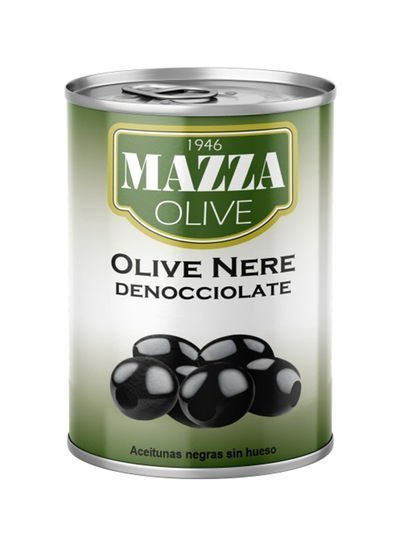 MAZZA Pitted Black Olives 397g