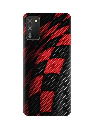 AMC DESIGN Protective Case Cover For Samsung Galaxy M02S Black/Red