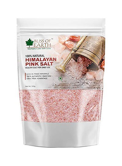 BLISS OF EARTH Pure Himalayan Pink Salt 500g