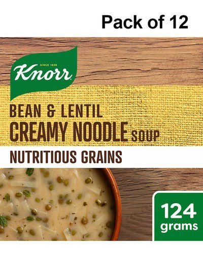 Knorr Bean And Lentil Creamy Noodle Soup 124g Pack of 12