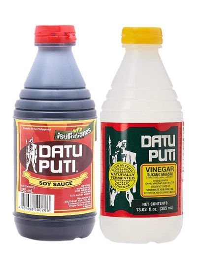 DATU PUTI Soy Sauce With Vinegar Instant 385ml Pack of 2