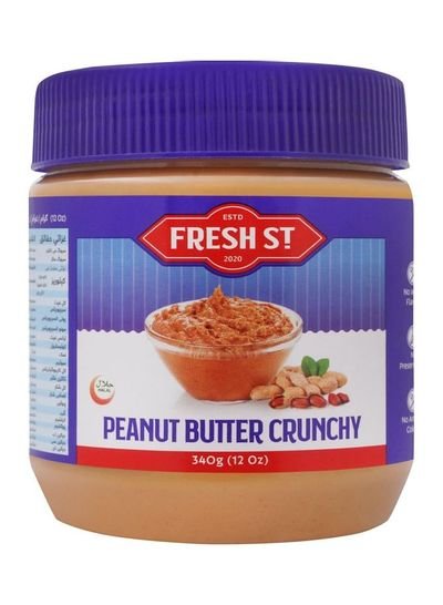 FRESH ST Peanut Butter Crunchy 340g  Single