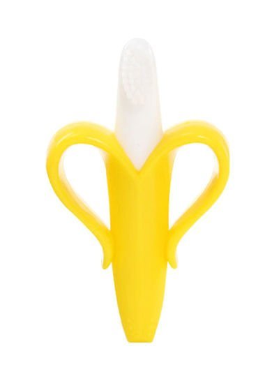 Generic Baby Banana Toothbrush With Handles