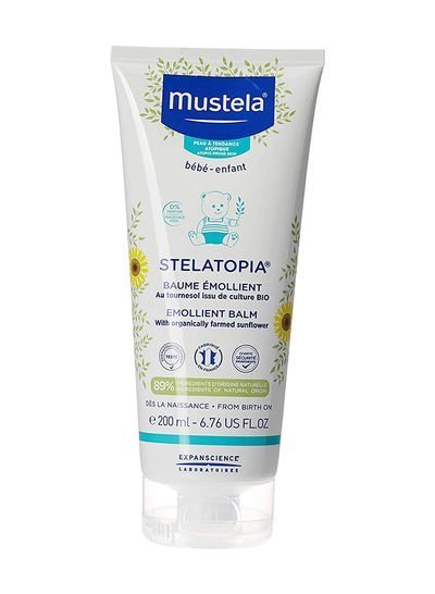 Mustela Stelatopia Emollient Baby Balm, Moisturizes, Replenishes And Soothes Skin, Newborn – 200Ml