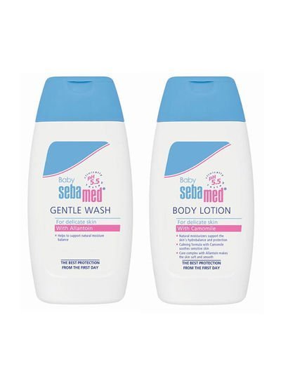 Sebamed Pack of 2 Baby Lotion And Wash