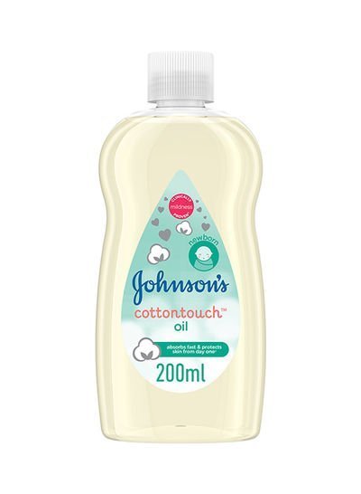 Johnson’s Newborn Baby Oil – Cottontouch, Gentle Lightweight Formula for Delicate Skin, 200ml