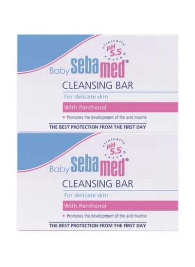 Sebamed Baby Cleansing Soap Bar With Panthenol, Pack of 2, 100g+100g