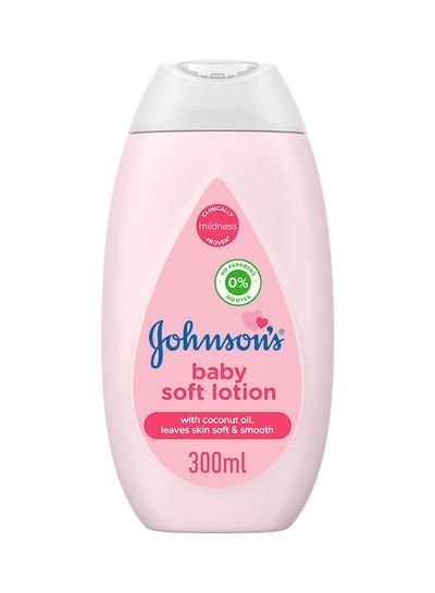 Johnson’s Baby Soft Lotion With Coconut Oil, Leave Skin Soft and Smooth, Hypoallergenic and Free – 300ml