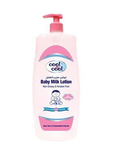 cool & cool Non Greasy and Paraben Baby Milk Lotion 1Litre