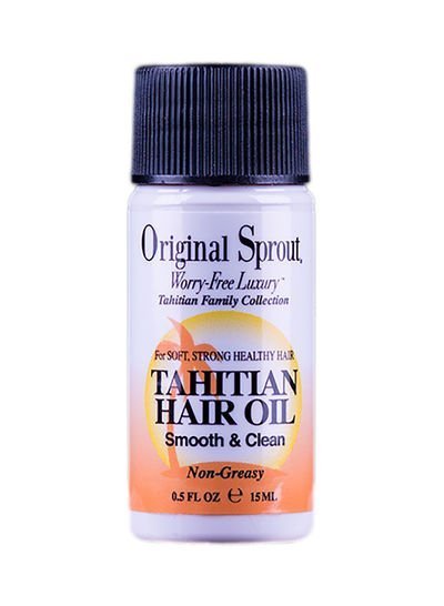 Original Sprout Non-Greasy Worry-Free Luxury Tahitian Hair Oil For Smooth And Clean Hair, 0.5 ounce