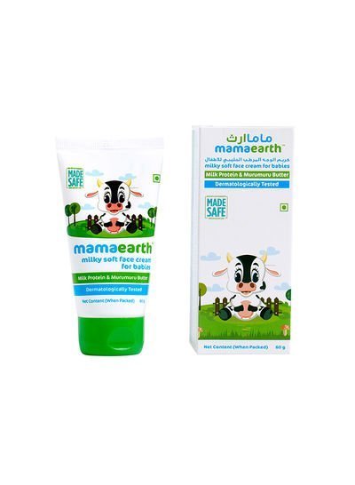 Mamaearth Milky Soft Face Cream For Babies, Moisturizes Baby’S Delicate Skin – 60G