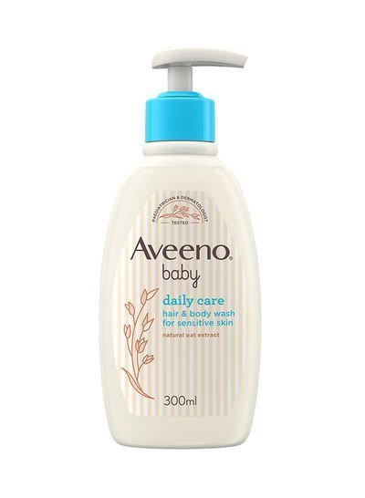 Aveeno Natural Oat Baby Hair and Body Wash For Sensitive Skin, 300ml