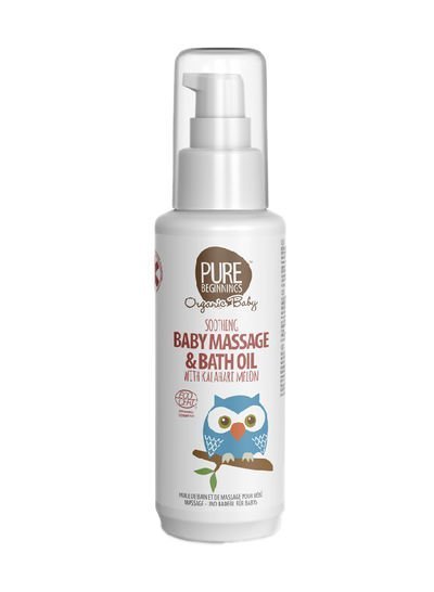 Pure Beginnings Soothing Baby Massage And Bath Oil With Kalahari Melon