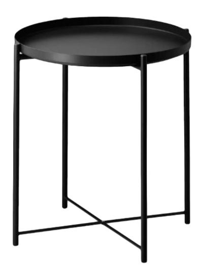 Generic Steel Tray Table Black 52x42x42cm