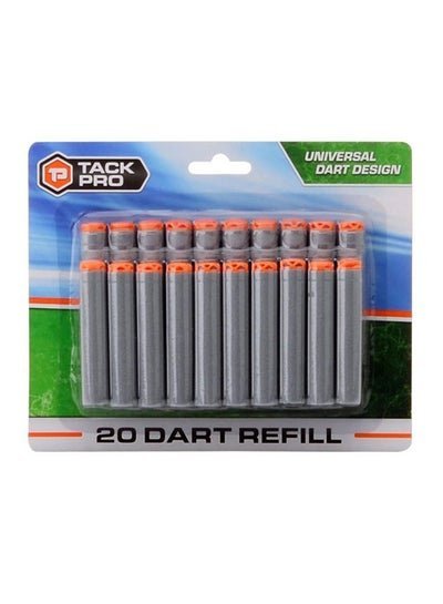 TACK PRO 20-Piece Soft Dart Refill For Blaster Guns 40x35x35cm