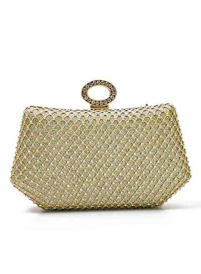 Generic Stylish crystal Clutch Bag, Evening Handbag for Women & Ladies