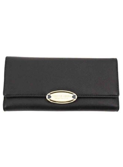 Generic Leather Card Holder Wallet, Multifunction Purse Women Wallet- Black