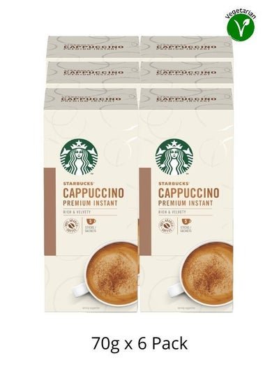 Starbucks Cappuccino Premium Instant 5 Sachets 70grams Pack Of 6