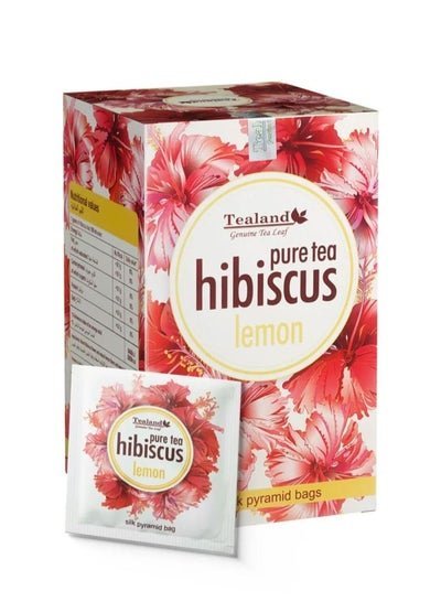 Tealand Herbal Tea  Hibiscus Lemon  Naturally Fragrant Blood Pressure Regulator