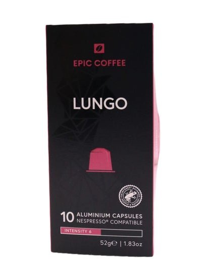 EPIC COFFEE Lungo  10 Aluminium Capsules, Intensity 6