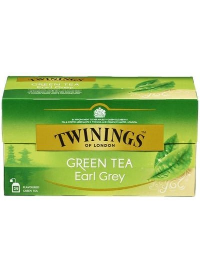 Twinings Of London Green Tea Earl Grey Pack of 25 Tea Bags