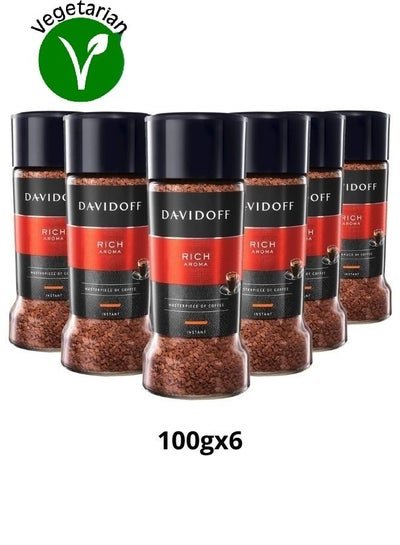 DAVIDOFF Rich Aroma Instant Masterpiece Of Coffee 100g Pack Of 6