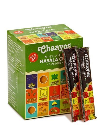 Chaayos Chaayos Instant Tea Premix –  Masala Chai – Regular Sugar – Flavour 30 Sachets of Masala Instant Chai