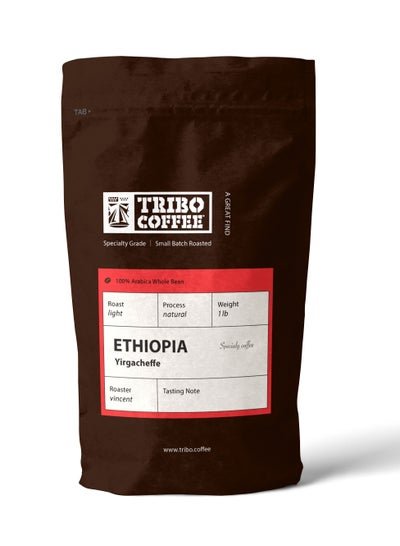 Tribo Coffee Ethiopia Yirgacheffe Light Roasted Arabica Coffee Beans Natural Process – 100% Arabica Coffee Beans