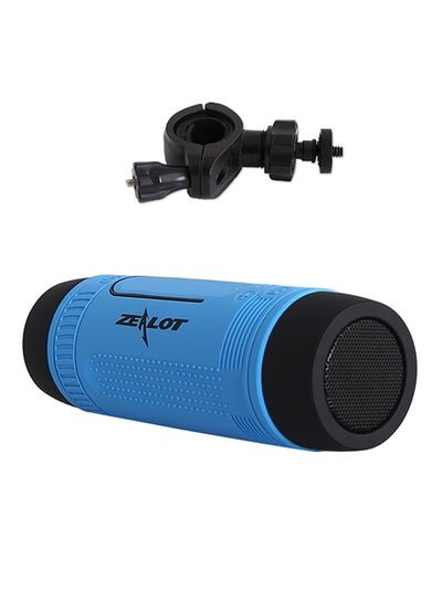 Zealot Waterproof Bluetooth Wireless Speaker With Microphone And LED Flashlight Blue/Black
