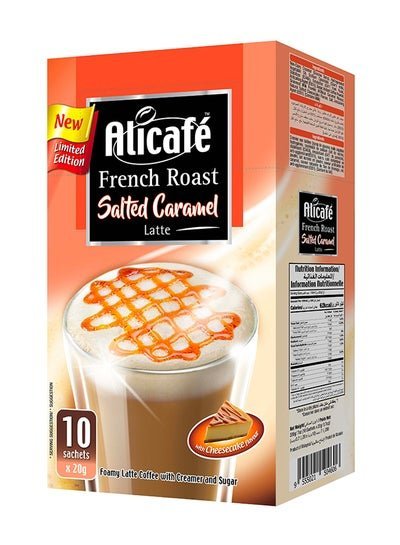 Alicafe French Roast Salted Caramel Latte Instant Coffee Box 10 Sticks 20g