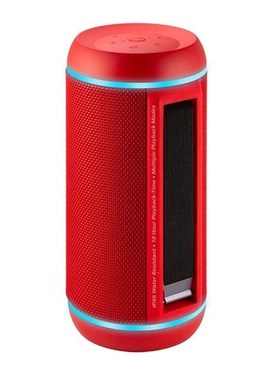 PROMATE Portable Water Resistant True Wireless Speaker With Mic Red