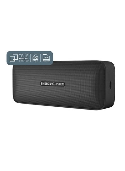 Energy Sistem Music Box 2+ Portable Wireless Speaker (MicroSD MP3 Player, FM Radio, Bluetooth 5.0, TWS, 6W, Audio-in, Hands-free) Onyx