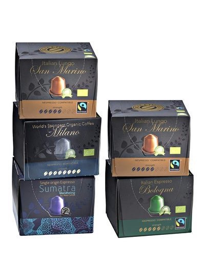 Real Coffee Organic Espresso And Lungo Selection Coffee Capsules 250g Pack of 5