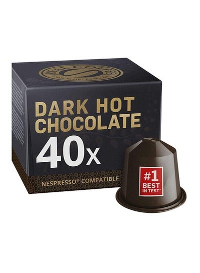 Real Coffee 40-Piece Dark Hot Chocolate Coffee Capsules 260g Pack of 4